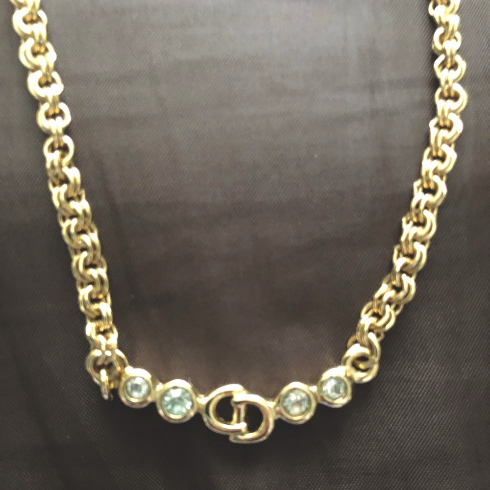 Christian Dior Logo Necklace